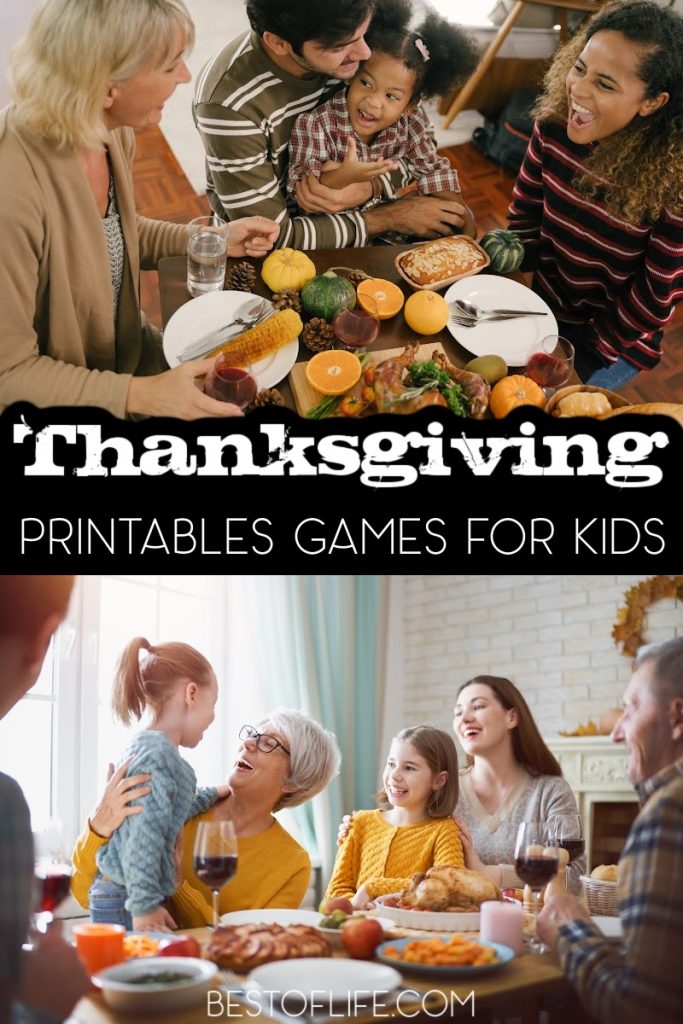 Take advantage of the internet to help entertain the kids with fun Thanksgiving printable games for kids. Free Printables | Free Holiday Printables | Printable Bingo for Holidays | Free Activities for Kids | Printable Games for Thanksgiving | Thanksgiving Activities for Kids | Things to do on Thanksgiving | Fall Printables #printables #thanksgiving