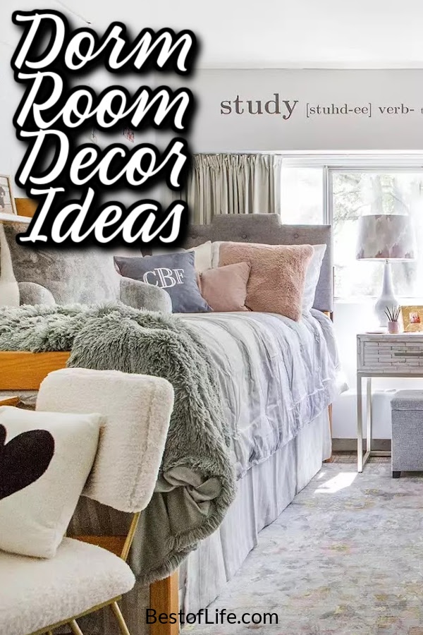 The best dorm room decor ideas for girls can help them decorate their dorms in a way that expresses themselves and help build new friendships. College Tips for Girls | College Ideas for Girls | College Room Decoration Ideas | Decor for College Girls | DIY Dorm Decor | Dorm Room Wall Art Ideas | Functional Decor Ideas for College #collegedorm #dormdecor