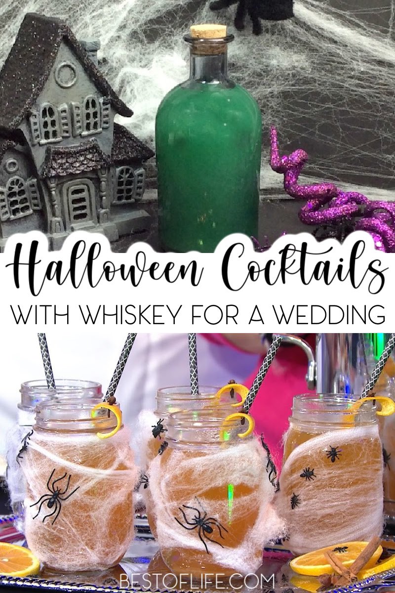 Halloween cocktails with whiskey are not only delicious Halloween party cocktails, but also a delicious fall cocktail recipe that everyone will enjoy. Glowing Halloween Cocktails | Classy Halloween Cocktails | Wedding Cocktail Recipes | Drink Recipes for Weddings | Drink Recipes for Halloween Parties | Halloween Party Recipes | Halloween Party Cocktails | Whiskey Cocktails for Fall | Fall Cocktails #whiskeyrecipes #halloweencocktails via @thebestoflife