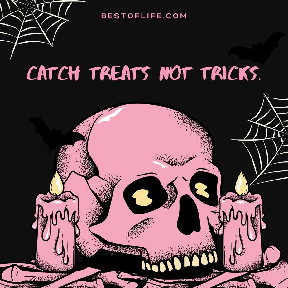Halloween Letter Board Quotes and Sayings Ideas Catch treats not tricks.