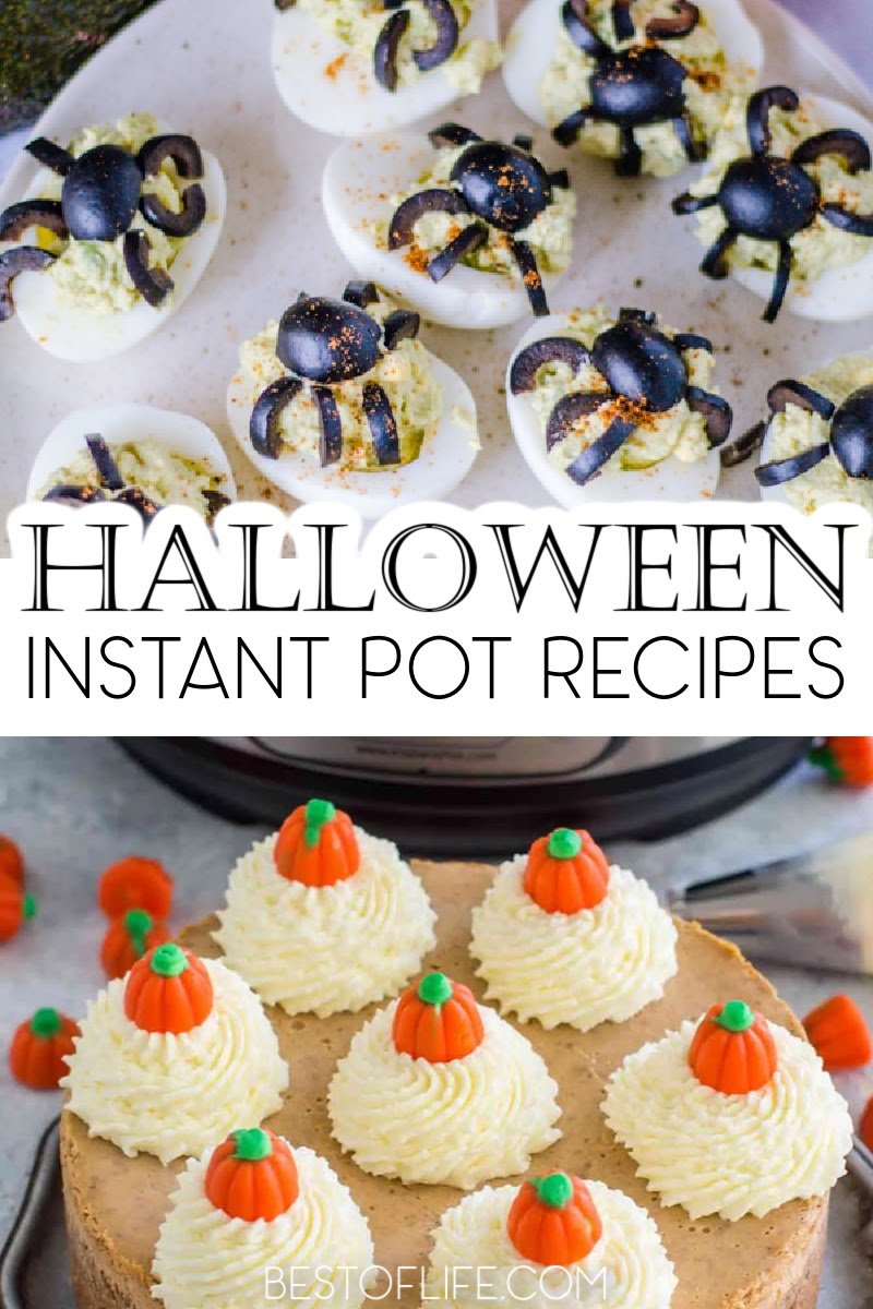 Instant Pot Halloween recipes are easy to make and can help you get in the spooky spirit or spirits of the season. Halloween Instant Pot Recipes | Halloween Food Instant Pot | Instant Pot Holiday Recipes | Halloween Party Food | Holiday Party Ideas | Halloween Recipe Ideas | Instant Pot Halloween Dinner #halloween #instantpot via @thebestoflife