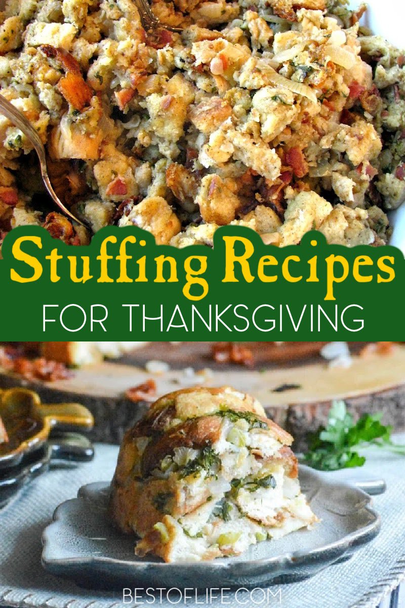 The best stuffing recipes can elevate your Thanksgiving meal with ease and celebrate the holiday with a traditional side dish recipe. Thanksgiving Recipes | Thanksgiving Side Dish Recipes | Stuffing Recipes with Sausage | Cornbread Stuffing Recipes | Unique Thanksgiving Recipes | Holiday Recipes | Holiday Side Dish Recipes #thanksgivingrecipes #holidayrecipes via @thebestoflife