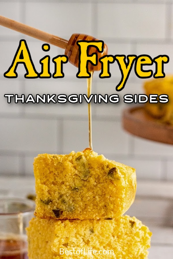 Air fryer Thanksgiving sides make cooking Thanksgiving dinner recipes easier, and clean-up is a breeze. Air Fryer Holiday Recipes | Air Fryer Recipes for a Crowd | Air Fryer Party Recipes | Air Fryer Thanksgiving Side Dishes | Air Fryer Fall Recipes | Holiday Dinner Recipes | Holiday Side Dishes | Easy Side Dish Recipes #airfryer #Thanksgivingrecipes