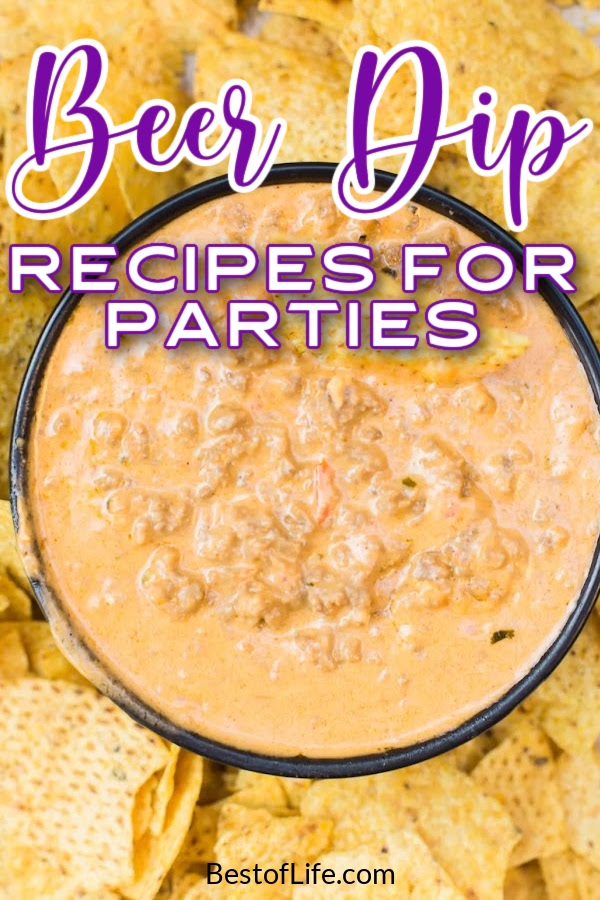 The next time you crack open a beer, use it for one of these awesome beer dip recipes! Beer dip recipes will take your typical cold one to the next level. Best Dip Recipes | Easy Dip Recipes | Party Dip Recipes | Holiday Party Appetizers | Game Day Recipes | Game Day Snacks | Party Dip Recipes | Dip Recipes for a Crowd #beerdip #partyrecipes