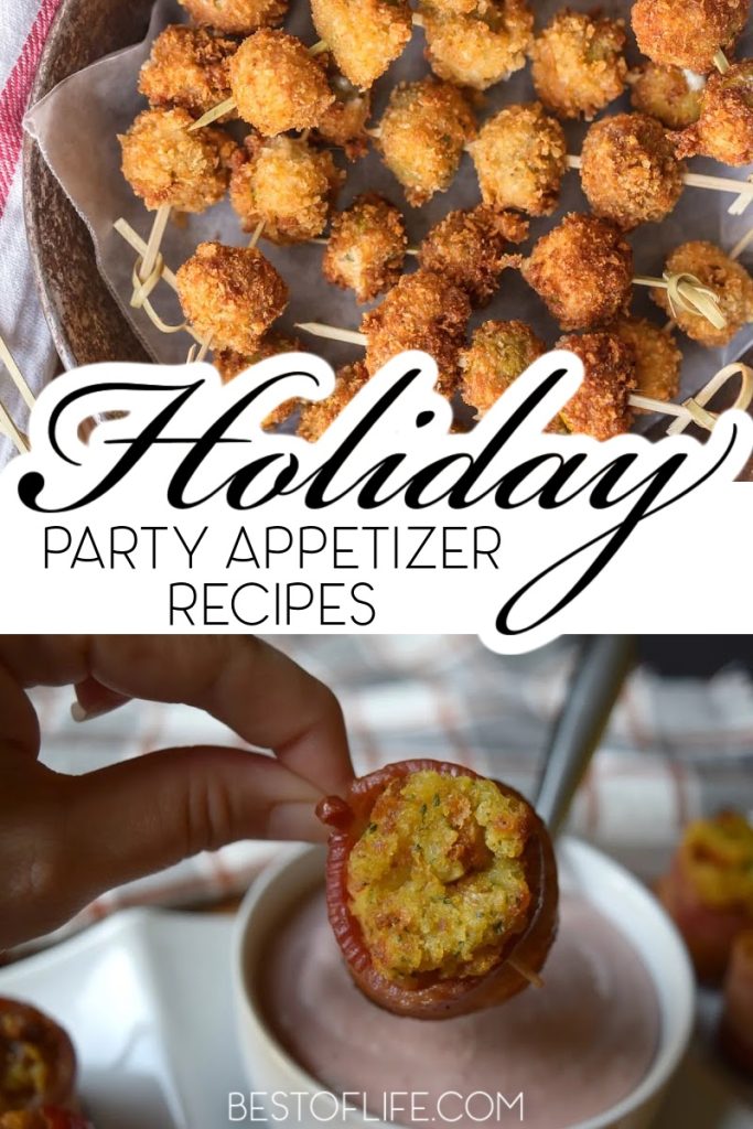 Plan the best holiday party with delicious holiday party food so you can serve snacks, entrees, side dishes, and desserts everyone will love. Holiday Party Ideas | Party Food Ideas | Holiday Recipes | Party Recipes | Party Tips | Christmas Party Recipes | Thanksgiving Appetizers | Appetizers for Holiday Parties | Festive Recipes for a Crowd #holidayparty #cocktailrecipes