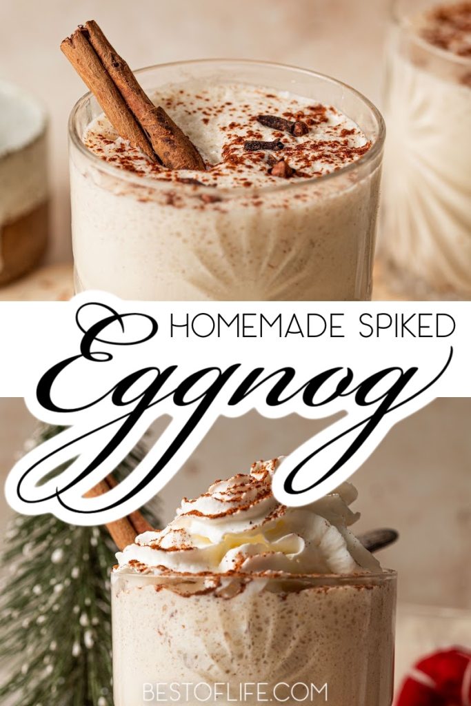A homemade spiked eggnog with bourbon recipe is the holiday cocktail recipe we have all wanted at holiday parties. Impress guests with this easy holiday cocktail! Holiday Cocktails | Cocktails for Christmas | Christmas Cocktails | Eggnog Cocktails | Homemade Eggnog Recipe | Traditional Eggnog Recipe | Holiday Party Recipes | Bourbon Cocktail Recipe | Festive Cocktail Recipe | Cocktails for Thanksgiving | Thanksgiving Cocktail Recipe #eggnogrecipe #holidaycocktail
