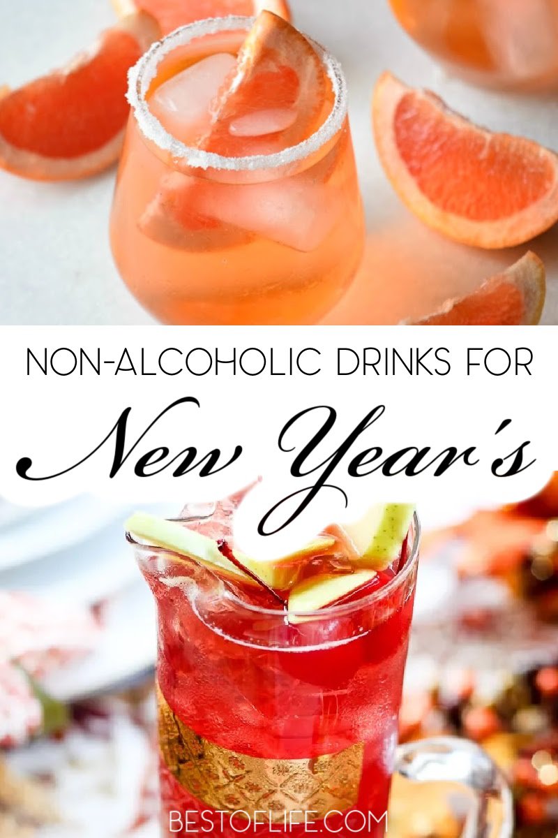 Use the best non alcoholic New Year’s Eve drinks to make sure everyone at your party gets to enjoy their evening and welcome in the New Year! New Year’s Eve Ideas | New Years Eve Party Planning | New Year’s Eve Drinks for Kids | New Year’s Eve Mocktails | Party Drinks for Kids | Party Recipes for Kids #newyearseve #drinkrecipes via @thebestoflife