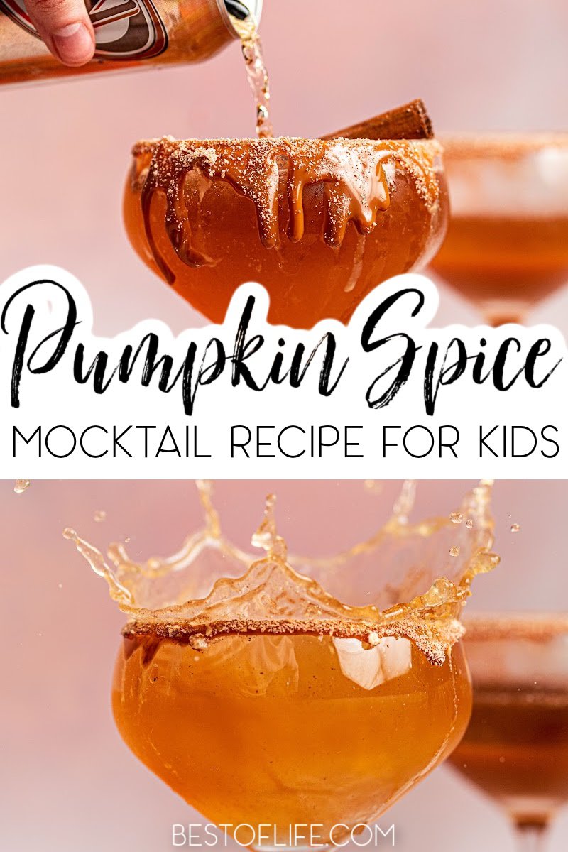 Use this easy pumpkin spice mocktail recipe as a holiday party drink for kids or as a virgin cocktail for adults who prefer non alcoholic drinks. Pumpkin Spice Drinks for Kids | Drinks for Kids with pumpkin Spice | Pumpkin Drinks | Non alcoholic Pumpkin Spice Drinks | Holiday Party Drinks | Holiday Party Drinks for Kids | Halloween Drinks for Kids | Thanksgiving Drinks for Kids | Pumpkin Recipes for Kids #virgincocktails #mocktailrecipes via @thebestoflife