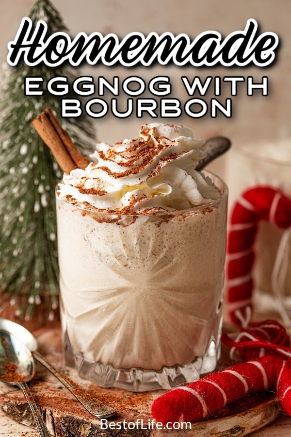 A homemade spiked eggnog with bourbon recipe is the holiday cocktail recipe we have all wanted at holiday parties. Impress guests with this easy holiday cocktail! Holiday Cocktails | Cocktails for Christmas | Christmas Cocktails | Eggnog Cocktails | Homemade Eggnog Recipe | Traditional Eggnog Recipe | Holiday Party Recipes | Bourbon Cocktail Recipe | Festive Cocktail Recipe | Cocktails for Thanksgiving | Thanksgiving Cocktail Recipe #eggnogrecipe #holidaycocktail