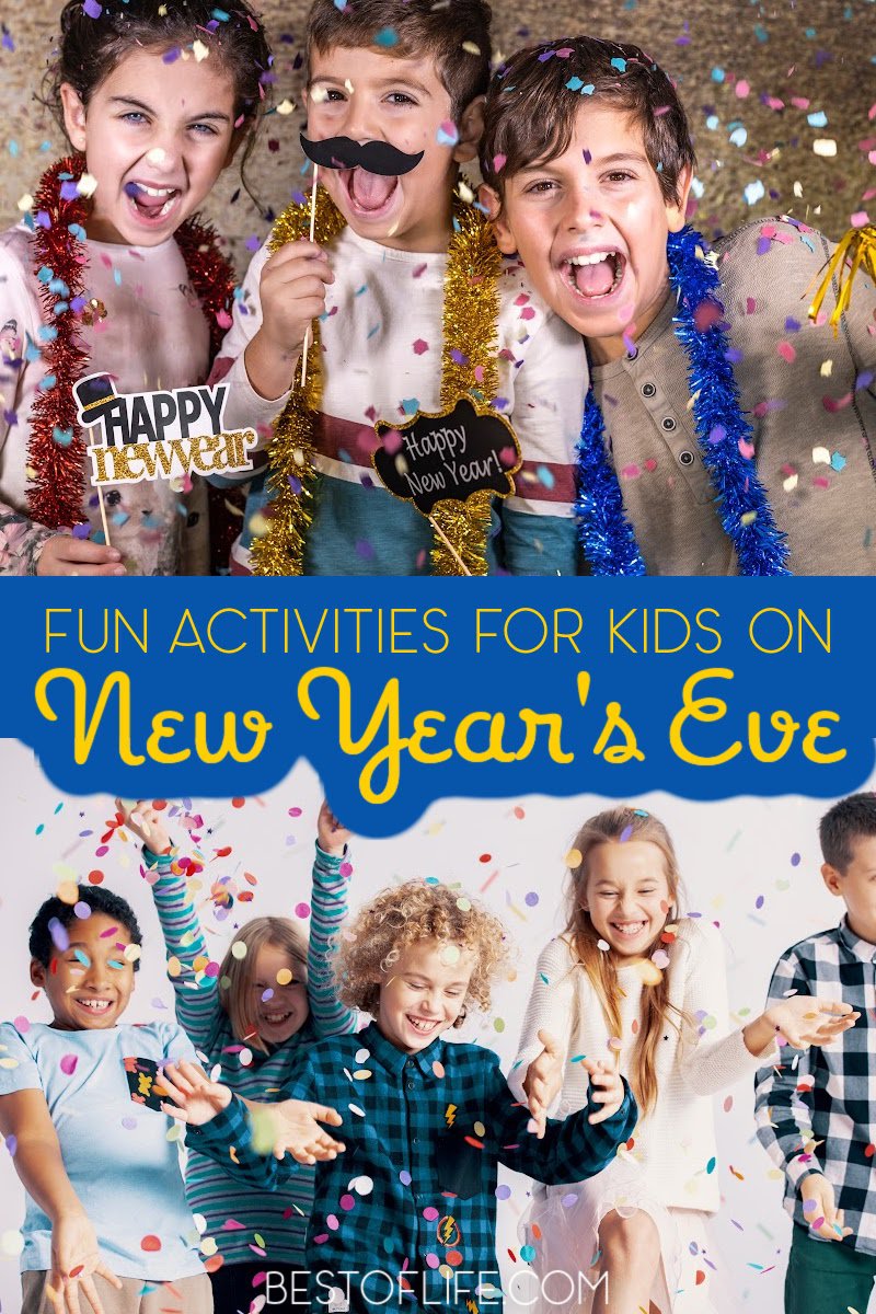 New Years Eve parties seem like they are for adults only, but everyone can use these easy and quick New Years Eve Activities for Kids. New Years Eve Party Ideas | Things to do for Kids on New Years | Things to do for Families on New Years | Holiday Activities for Kids | Fun New Years Eve Activities for Teens #newyearseve #partyplanning via @thebestoflife