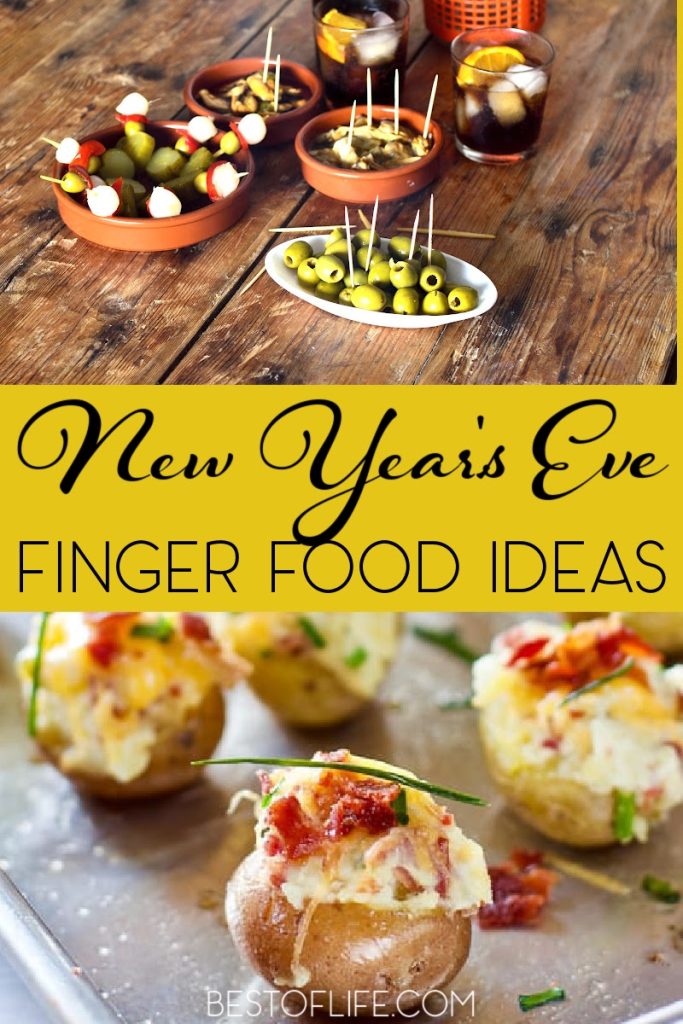 New Years Eve finger food ideas are perfect New Years Eve recipes for parties that will be worthy of ending the year and starting anew. Party Appetizer Recipes | Party Appetizers | New Years Eve Recipes | New Years Eve Party Food | Appetizers for Parties | Finger Food for Parties | Holiday Party Recipes | Holiday Party Appetizers | Snacks for Holiday Parties | Holiday Snack Recipes #partyfood #NewYearsEve