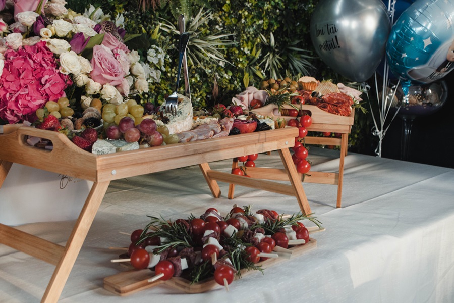 New Years Eve Finger Food Ideas Close Up of a Charcuterie Display 