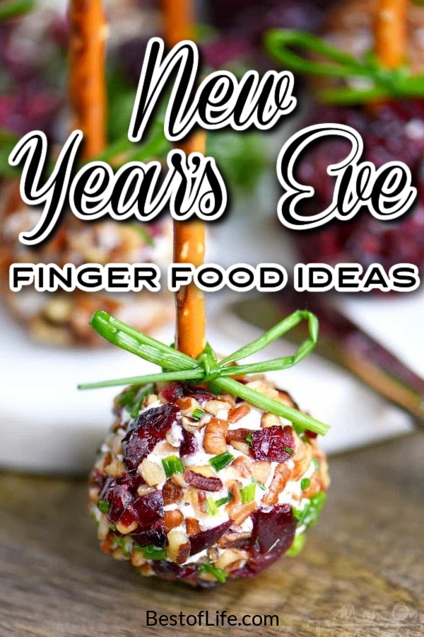 New Years Eve finger food ideas are perfect New Years Eve recipes for parties that will be worthy of ending the year and starting anew. Party Appetizer Recipes | Party Appetizers | New Years Eve Recipes | New Years Eve Party Food | Appetizers for Parties | Finger Food for Parties | Holiday Party Recipes | Holiday Party Appetizers | Snacks for Holiday Parties | Holiday Snack Recipes #partyfood #NewYearsEve via @thebestoflife