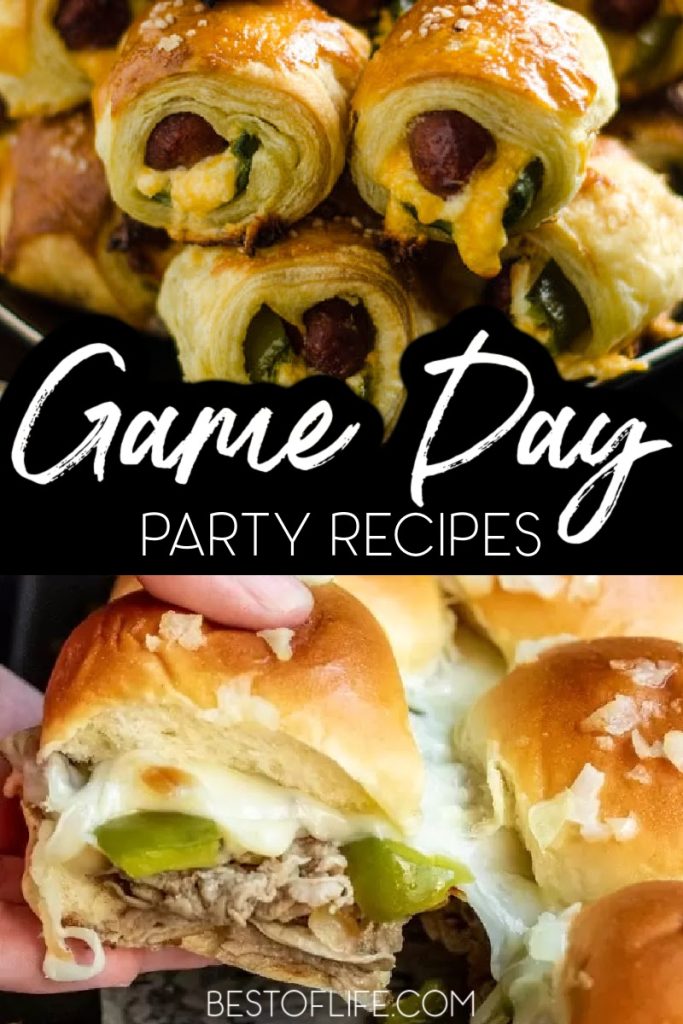 You can use the best game day food ideas during your favorite sport season to plan the perfect game day party for any size gathering. Crockpot Party Recipes | Instant Pot Game Day Recipes | Foods for Game Day | Finger Foods for Parties | Appetizers for Parties | Meal Recipes for Game Day | Party Recipes for a Crowd | Game Day Recipes for a Crowd | Instant Pot Party Recipes | Super Bowl Party Recipes | Appetizers for Super Bowl Parties | Recipes for Super Bowl Parties #gameday #partyrecipes
