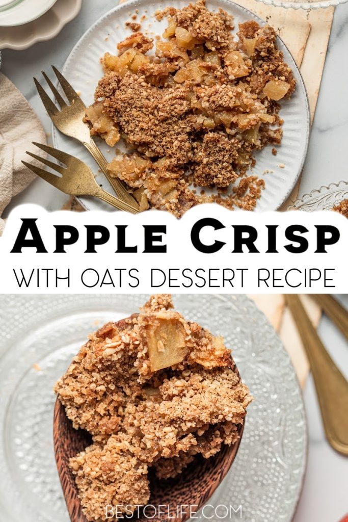 You will want to save this apple crisp with oats dessert recipe because it is a delicious and easy party dessert and can also be used as a brunch recipe. Breakfast Recipes for a Crowd | Brunch Recipes | Brunch Party Ideas | Brunch Recipes with Apples | Party Dessert Recipes | Party Recipes | Dessert Recipes for a Crowd | Dessert Recipes with Apples | Apple Pie Recipes for Parties | Easy Breakfast Recipes for Parties #breakfastrecipes #partyfood