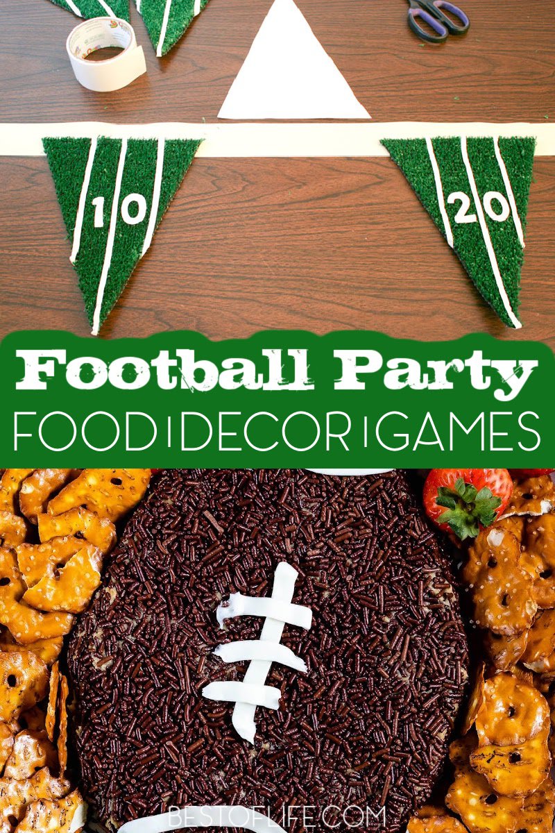 The best football party ideas can be used for any game day get-together, as well as a Super Bowl party or a football-themed birthday party. Football Party Ideas | Game Day Ideas | Super Bowl Party Recipes | Party Ideas | Best Game Day Ideas | Easy Game Day Ideas | Super Bowl Party Decor | Best Football Party Ideas | Easy Football Party Ideas | DIY Party Ideas | DIY Super Bowl Party Ideas #football #partyideas via @thebestoflife