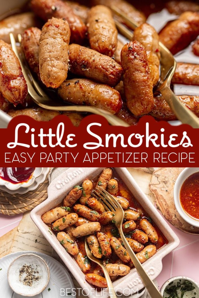A little smokies party recipe makes for a perfect party appetizer recipe or a simple party snack idea. Crockpot Party Recipes | Crockpot Cocktail Weeny Recipe | Slow Cooker Little Smokies Recipe | Game Day Party Recipe | Holiday Party Recipe | Summer Party Recipe | Crockpot BBQ Recipe | Easy Party Appetizers | Crockpot Recipes for a Crowd | Unique Little Smokies Recipe #partyrecipes #crockpotrecipes