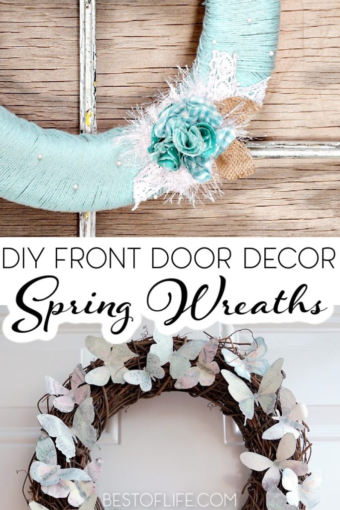 DIY spring wreath ideas help bring a little taste of the season to your front porch in the best and easiest way possible. DIY Spring Decor | DIY Home Decor | Easy DIY Decor | Best DIY Home Decor Ideas | Spring Decor Ideas | Best Spring Decor Ideas | Easy Spring Decor Ideas | DIY Wreaths for Spring | DIY Spring Crafts | Spring Craft Ideas #springwreath #spring