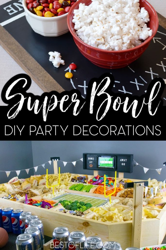 Having the best Super Bowl party decorations can help you host a fun game day party that everyone will enjoy! Super Bowl Party Ideas | Super Bowl Party Tips | Decorations for Game Day | Decorations for Super Bowl Parties | DIY Game Day Decor | Football Party Ideas | Football Party Decor | DIY Football Party Ideas | Sports Party Ideas | Party Planning #superbowl #partydecor