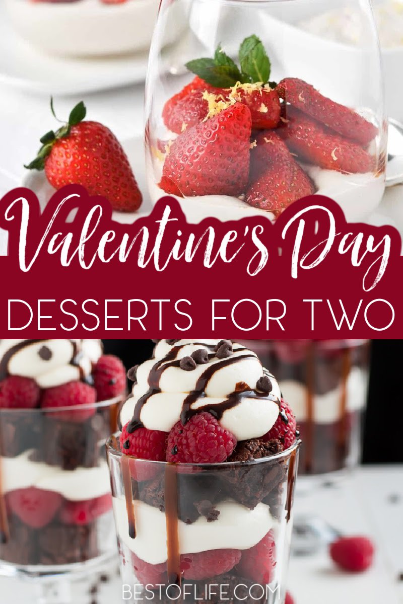 Valentines Day desserts for two can spice things up for the night and make your Valentines Day dinner recipe complete. Dessert Recipes for Two | Date Night Recipes | DIY Valentines Day Ideas | Date Night Ideas | Valentines Day Dinner Recipes | Valentines Day Date Ideas | Valentines Day Dessert Recipes | Dessert Recipes for Couples | Valentines Day Recipes #valentinesday #dessertrecipes via @thebestoflife