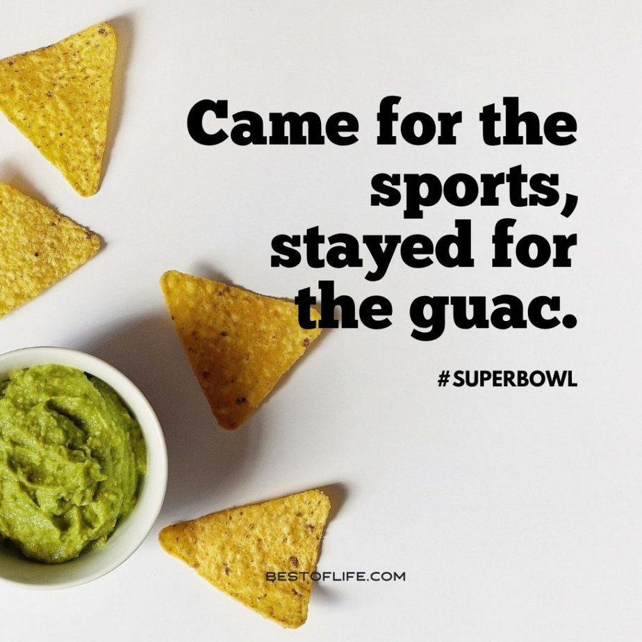 Super Bowl Puns Came for the sports, stayed for the guac.