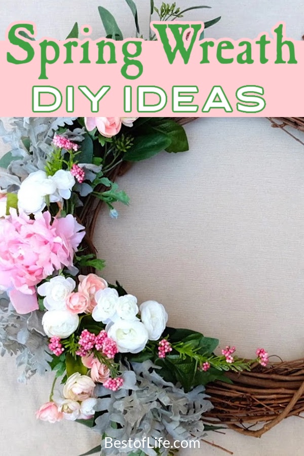 DIY spring wreath ideas help bring a little taste of the season to your front porch in the best and easiest way possible. DIY Spring Decor | DIY Home Decor | Easy DIY Decor | Best DIY Home Decor Ideas | Spring Decor Ideas | Best Spring Decor Ideas | Easy Spring Decor Ideas | DIY Wreaths for Spring | DIY Spring Crafts | Spring Craft Ideas #springwreath #spring