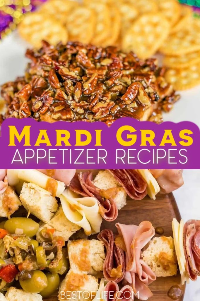 Whether you're celebrating in New Orleans or anywhere, Mardi Gras appetizer recipes are the perfect party recipes for Mardi Gras. Mardi Gras Party Recipes | Mardi Gras Food Ideas | Mardi Gras Recipes for a Crowd | Fat Tuesday Recipes | Fat Tuesday Party Ideas | Appetizers for Mardi Gras | Mardi Gras Finger Foods | Party Appetizers for a Crowd | Easy Party Recipes #mardigras #fattuesday