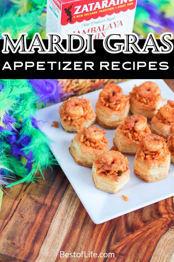 Whether you're celebrating in New Orleans or anywhere, Mardi Gras appetizer recipes are the perfect party recipes for Mardi Gras. Mardi Gras Party Recipes | Mardi Gras Food Ideas | Mardi Gras Recipes for a Crowd | Fat Tuesday Recipes | Fat Tuesday Party Ideas | Appetizers for Mardi Gras | Mardi Gras Finger Foods | Party Appetizers for a Crowd | Easy Party Recipes #mardigras #fattuesday via @thebestoflife