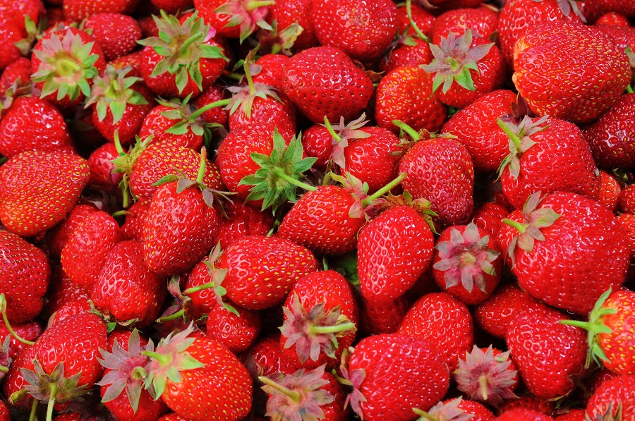Starbucks Secret Menu Refreshers Drink Recipes Close Up of Strawberries