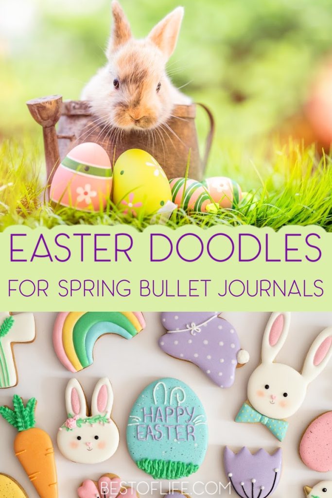 Bullet journal Easter doodles can help you get in the holiday spirit and are creative DIY ways to personalize your journal layouts. Easter Bullet Journal Cover | Easter Bullet Journal Themes | Bullet Journal Spread Ideas | Mood Tracker Bullet Journal | Bullet Journal Layouts | Organization for Easter | Spring Bullet Journals #easter #bujo