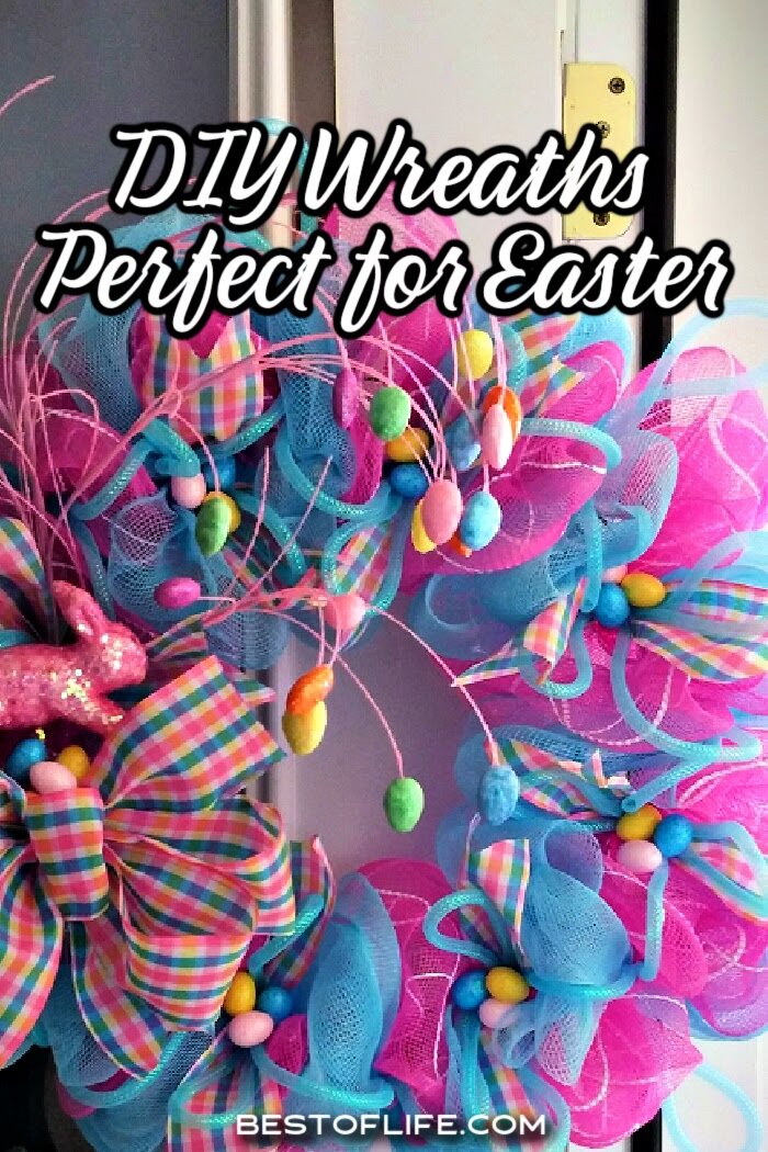 You can DIY your way through the spring holiday with some mesh Easter wreaths and centerpieces that will add color to your home. Homemade Easter Wreaths | Easter Decorations | Easter Crafts | DIY Holiday Ideas | Spring Decorations | DIY Spring Wreaths | DIY Mesh Crafts | Mesh Wreath Tutorials | DIY Craft Ideas via @thebestoflife