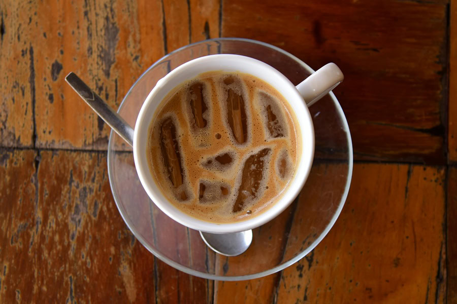 Starbucks Iced Coffee Drinks to Make at Home Overhead View of a Cup of Iced Coffee