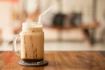 Starbucks Iced Coffee Drinks to Make at Home Close Up of an Iced Coffee Drink in a Mason Jar Mug
