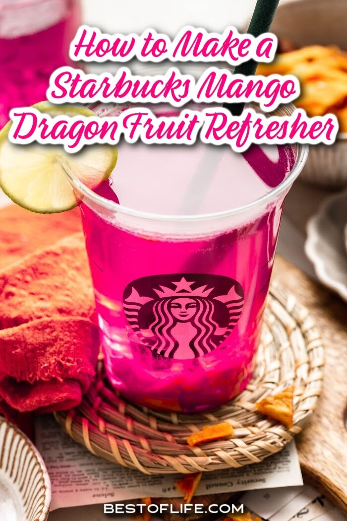 This Starbucks mango dragon fruit Refresher recipe is not only an easy copycat Starbucks recipe, but it tastes exactly like the one you’d wait in line for each morning. Starbucks Copycat Recipe | Homemade Starbucks Drinks | DIY Starbucks Drinks | Starbucks Drink Recipes | Copycat Starbucks Drinks | Starbucks at Home | Starbucks Copycat Drinks | Starbucks Refresh Recipe | Imitation Starbucks Drinks | Make Your Own Starbucks Drinks via @thebestoflife