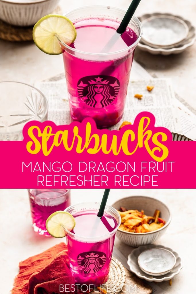 Make your own Starbucks Refresher drink at home with the help of this delicious Starbucks Mango Dragon Fruit Refresher copycat recipe. Copycat Starbucks Recipes | Starbucks Copycat Recipes | Starbucks Refresher Recipe | Fruit Juice Recipe | Starbucks Drink Recipe | Starbucks Refresher with Green Coffee Bean Extract | Easy Drink Recipe | Party Drink Recipe | Fruit Drink Recipe #starbucksrefresher #copycatrecipe