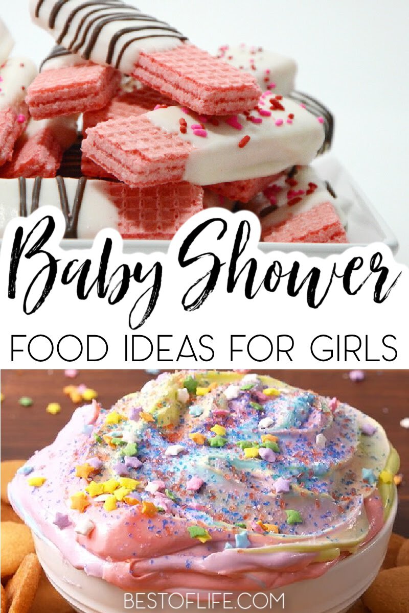 There are many things that make a baby shower even more memorable and baby shower food ideas for a girl are among the top three. Baby Shower Ideas | Best Baby Shower Ideas | DIY Baby Shower Ideas | Easy Baby Shower Ideas | Best Baby Shower Recipes | Recipes for Baby Showers | Pink Foods for Baby Showers #babyshower #partyrecipes via @thebestoflife