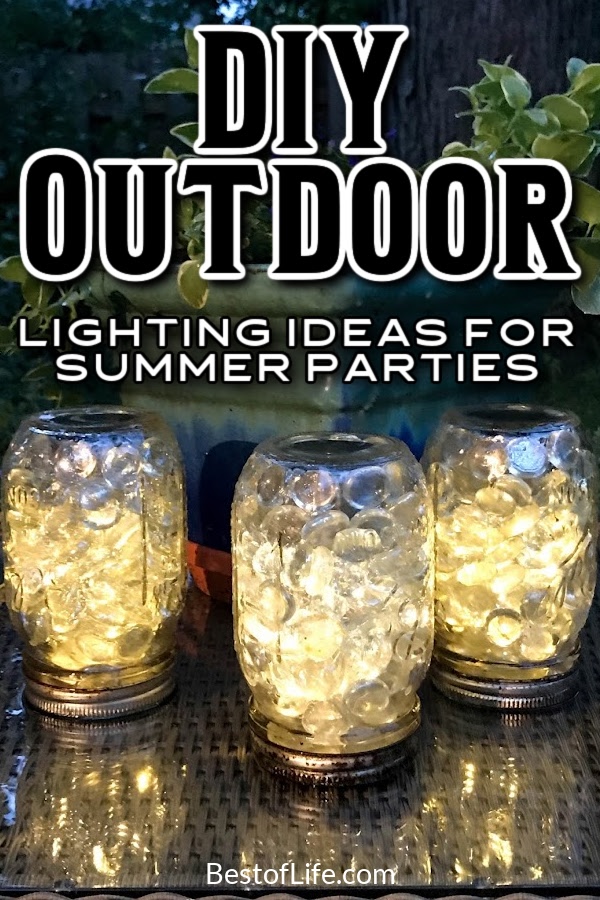 There are some fun DIY outdoor lighting for summer parties ideas that you can use to make summer cocktails under or dance. DIY Summer Party Ideas | DIY Outdoor Decor | DIY Lighting Ideas | Summer Party Decorations | Tips for Summer Parties | Outdoor LED Lighting Ideas | LED Lighting Tips #summerparty #DIYdecor via @thebestoflife