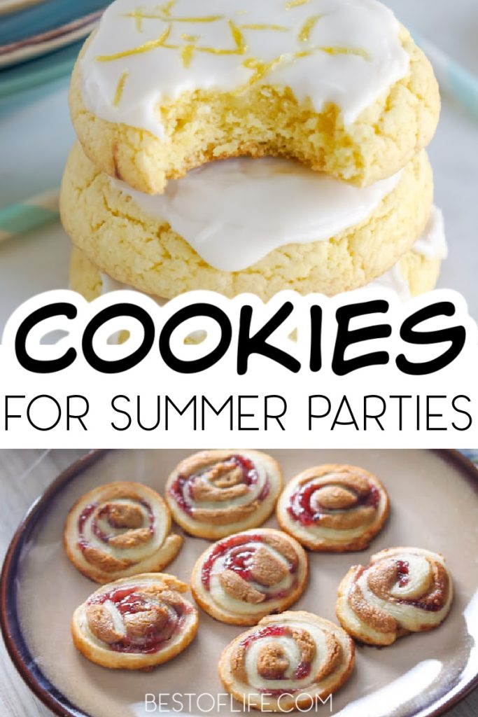 Take your birthday party, cookout, or summer party to the next level with these delicious and fun summer cookies for parties! Summer Party Recipes | Desserts for Summer Parties | Party Food | Snacks for Summer | Summer Snack Recipes | Cookie Recipes for a Crowd | Dessert Party Food Ideas| Easy Cookie Recipes | Cookies for Outdoor Parties | Outdoor Party Recipes | Summer Party Tips #summerparty #summerrecipes