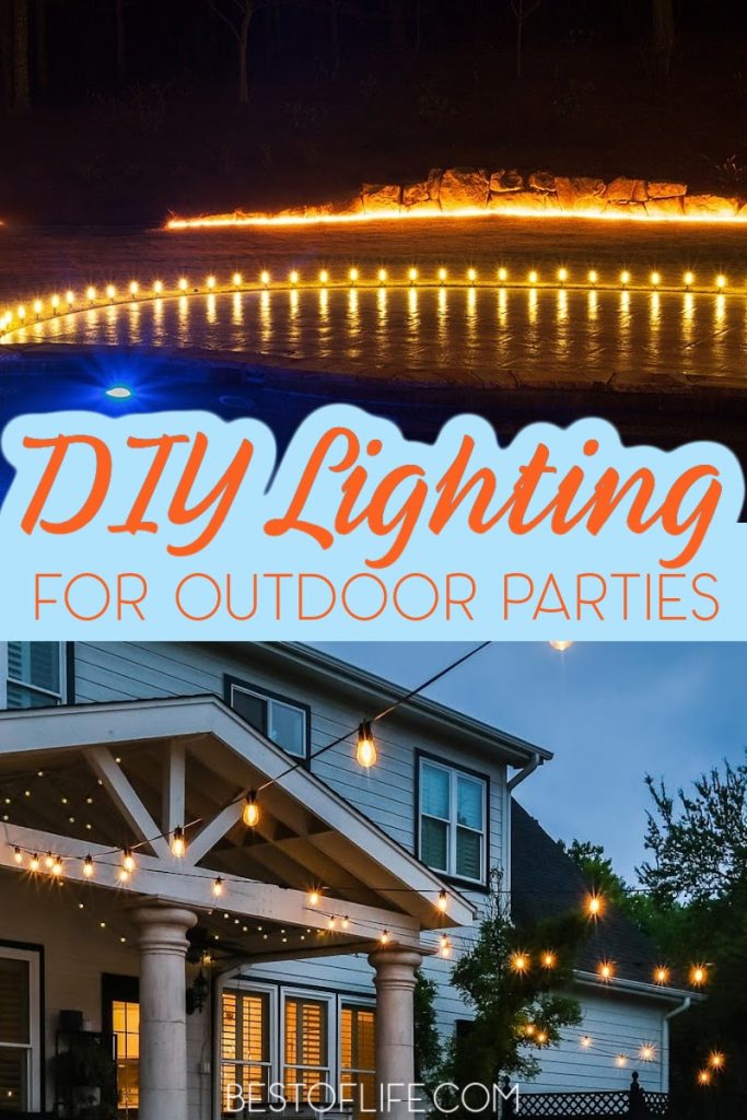 There are some fun DIY outdoor lighting for summer parties ideas that you can use to make summer cocktails under or dance. DIY Summer Party Ideas | DIY Outdoor Decor | DIY Lighting Ideas | Summer Party Decorations | Tips for Summer Parties | Outdoor LED Lighting Ideas | LED Lighting Tips #summerparty #DIYdecor