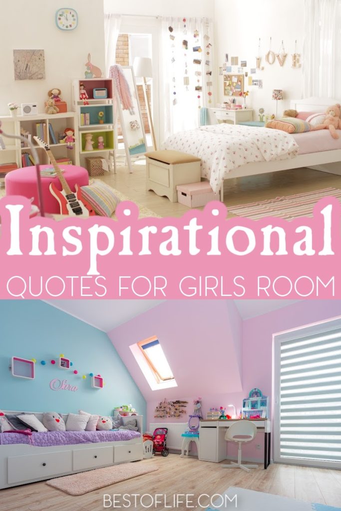 When choosing quotes for girls room you have to find something that is just right! Something determined and whimsical with a touch of fun! Best Quotes for Girls | Girls Room Decor Ideas | Decor for Girls Room | Inspirational Quotes for Girls | Motivational Quotes for Girls | DIY Room Decor | Girls Room Wall Art | Inspirational Wall Art for Kids #inspirationalquotes #quotesforgirls