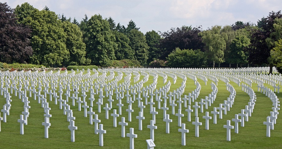 Memorial Day Quotes Field of Crosses Representing Fallen Soldiers