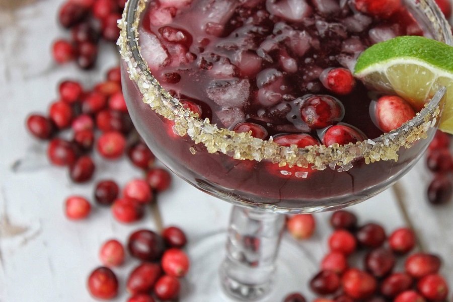 Large Batch Cocktails Close Up of a Cranberry Cocktail