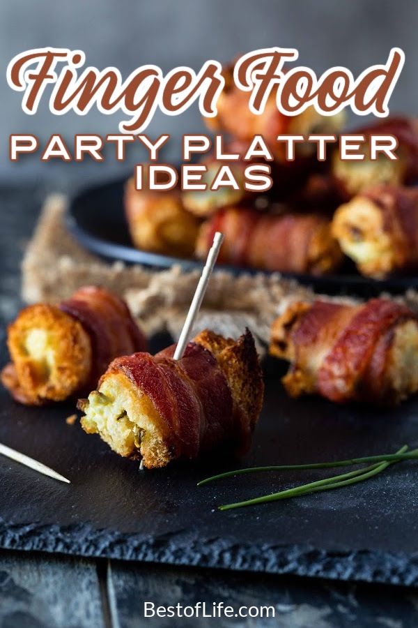 The best party food platter finger food ideas can help keep your guests happy while also making clean-up a breeze. Finger Foods for Party | Finger Foods for Christmas Party | Appetizers for Summer Parties | Recipes for a Crowd | Appetizer Finger Food Recipes | Recipes for Outdoor Parties | Recipes for Platters #partyrecipes #partyfood via @thebestoflife