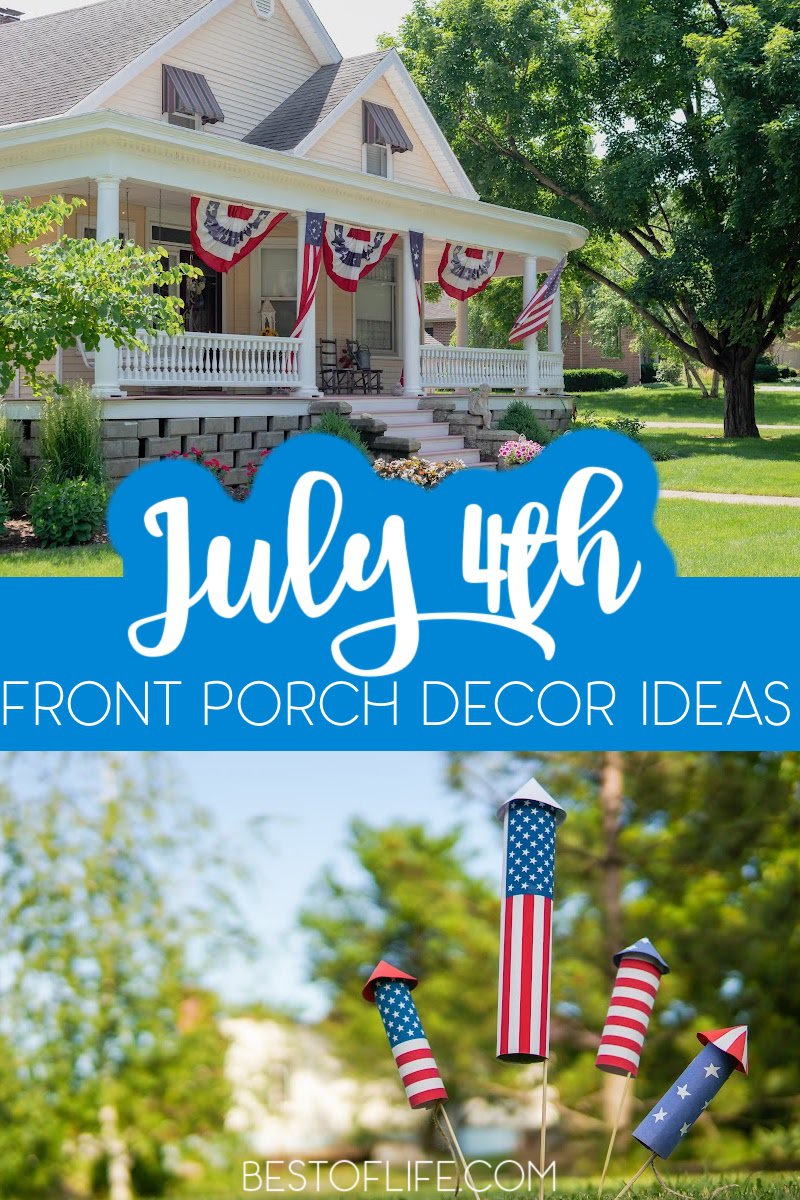 Use the best July 4th decorations to make your front door pop just as much as the fireworks will during the night of the 4th. DIY Summer Decor | DIY Decorations for Fourth of July | DIY Patriotic Decor | Summer Craft Ideas | Fourth of July Decoration Ideas | 4th of July Decor Ideas #4thofJuly #patrioticdecor via @thebestoflife