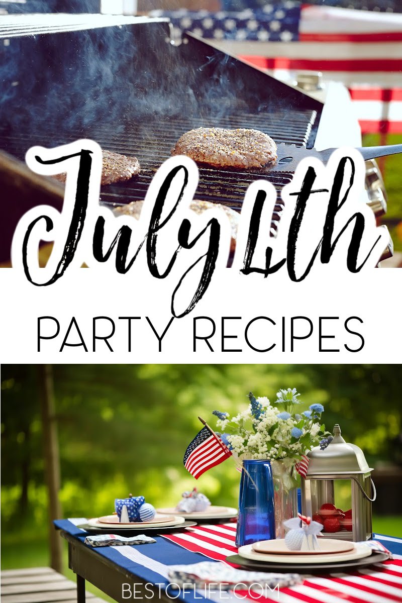 Take your barbecue and turn it into a patriotic party that everyone will enjoy by using the best July 4th recipes for your patriotic celebration. 4th of July Recipes | Fourth of July Recipes | July 4th Recipes | 4th of July Cocktails | Fourth of July Cocktails | July 4th Cocktails | 4th of July Desserts | Fourth of July Desserts | July 4th Desserts | Patriotic Recipes | Patriotic Desserts | Patriotic Cocktails | Easy Party Recipes #4thofjuly #partyrecipes