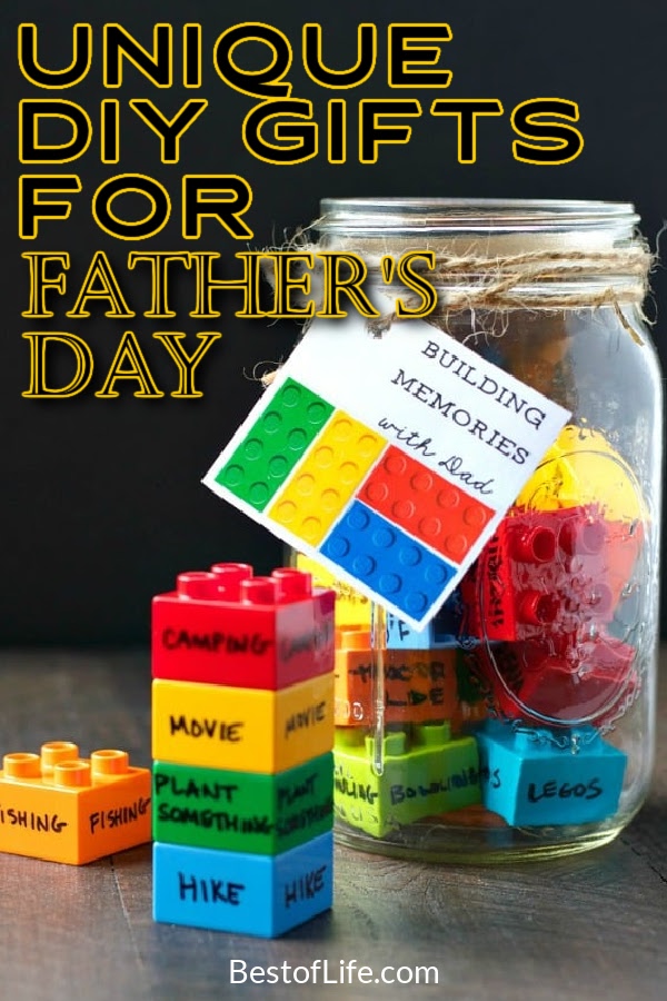 Use some unique Fathers Day gift DIYs for kids to help them make the best Fathers Day gifts they will love. DIY Gifts for Day | DIY Fathers Day Gifts | Fathers Day Gift Ideas | Affordable Gifts for Dad | Gifts from Kids to Dad | Fathers Day Tips | Ideas for Fathers Day | DIY Crafts for Dad #fathersday #DIYgifts via @thebestoflife