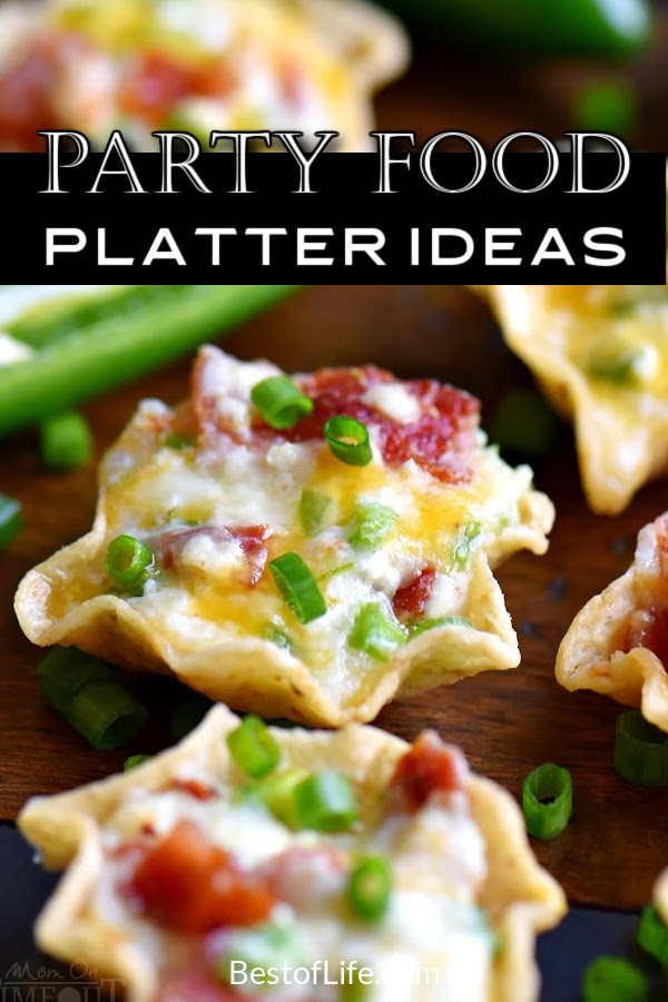 The best party food platter finger food ideas can help keep your guests happy while also making clean-up a breeze. Finger Foods for Party | Finger Foods for Christmas Party | Appetizers for Summer Parties | Recipes for a Crowd | Appetizer Finger Food Recipes | Recipes for Outdoor Parties | Recipes for Platters #partyrecipes #partyfood via @thebestoflife