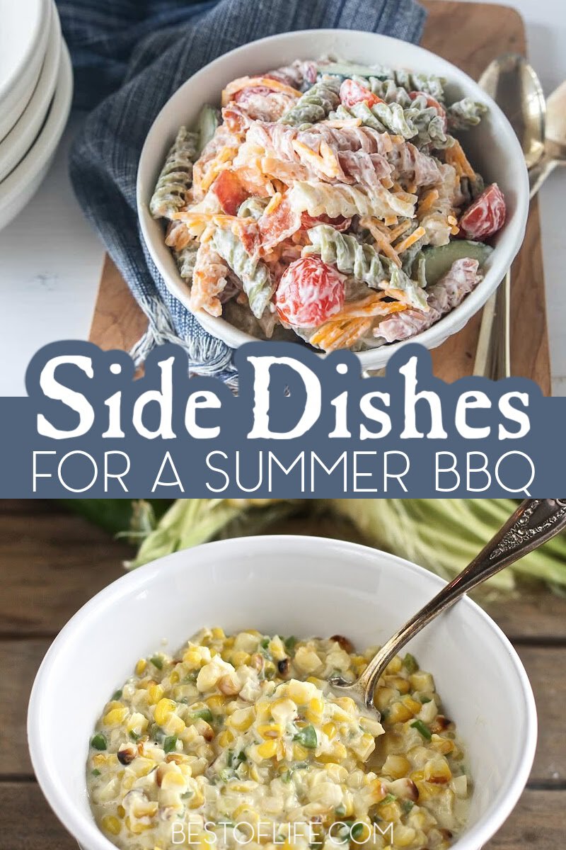 So you've got the grill fired up, the meat smoking, and the drinks iced, now how about some of the best side dishes for a BBQ? BBQ Recipes | Recipes for Outdoor Parties | Recipes for Summer Parties | Summer Recipes | Party Recipes | Recipes for a Crowd | Side Dish Recipes for a Crowd | Dinner Party Recipes | Summer Party Recipes | BBQ Recipes for a Crowd | Easy Side Dish Recipes | Summer Salad Recipes | Salad Recipes for Parties #summerrecipes #partyrecipes