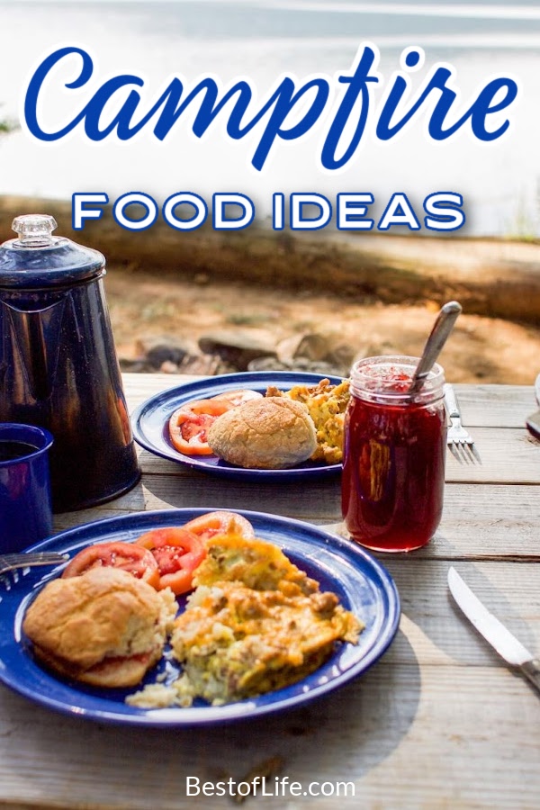 Easy campfire food ideas can give you fun camping recipes that are delicious, easy to clean up, and keep you fueled for the fun. Summer Recipes | Foil Packet Recipes | Recipes for Camping | Camping Recipes | Camping Dinner Recipes | Camping Breakfast Recipes | Food to Bring Camping | What to Pack Camping | Tips for Camping Trips #campingrecipes #summerfun via @thebestoflife