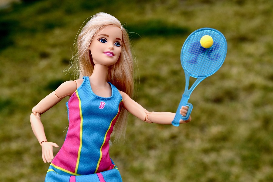 Barbie Movie Quotes Tennis Barbie Posed Outside